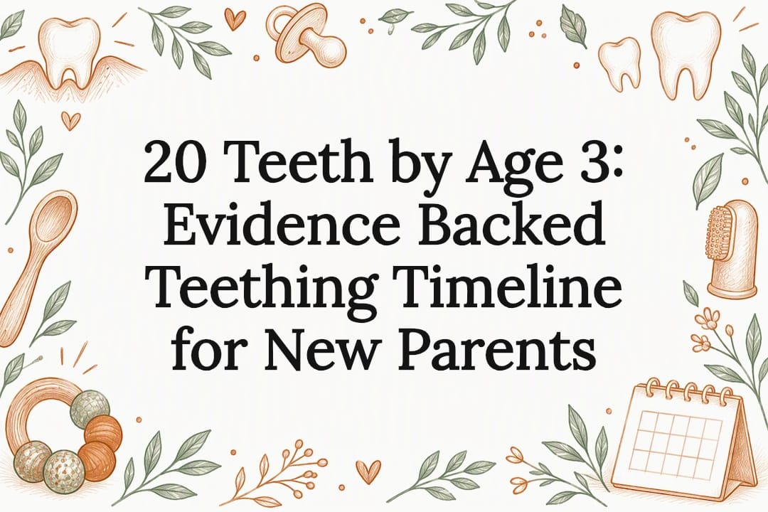 Decorative teething timeline title card