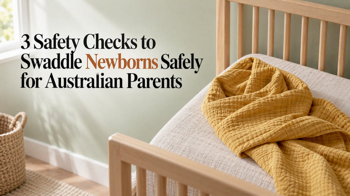 Horizon muslin swaddle arranged for safe wrapping