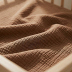 Cocoa fitted cot sheet soft breathable baby bedding