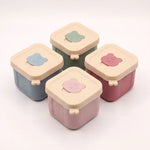 Silicone baby food containers, set of 4, Bear design (view 1)