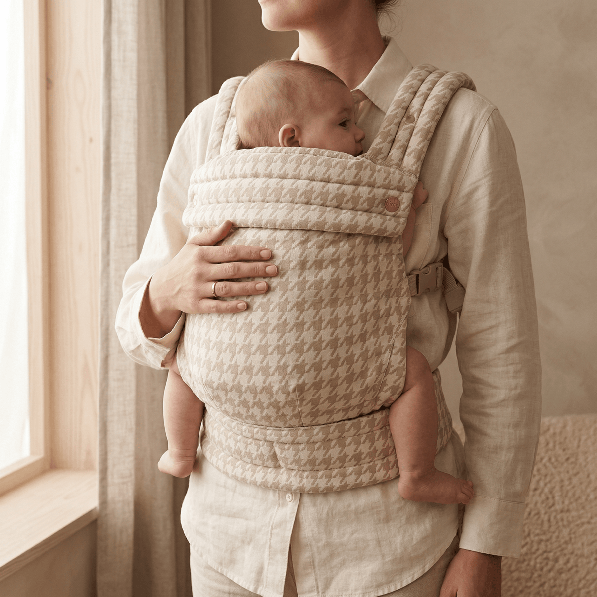 Baby carriers — ergonomic front carry position by Honey & Sage