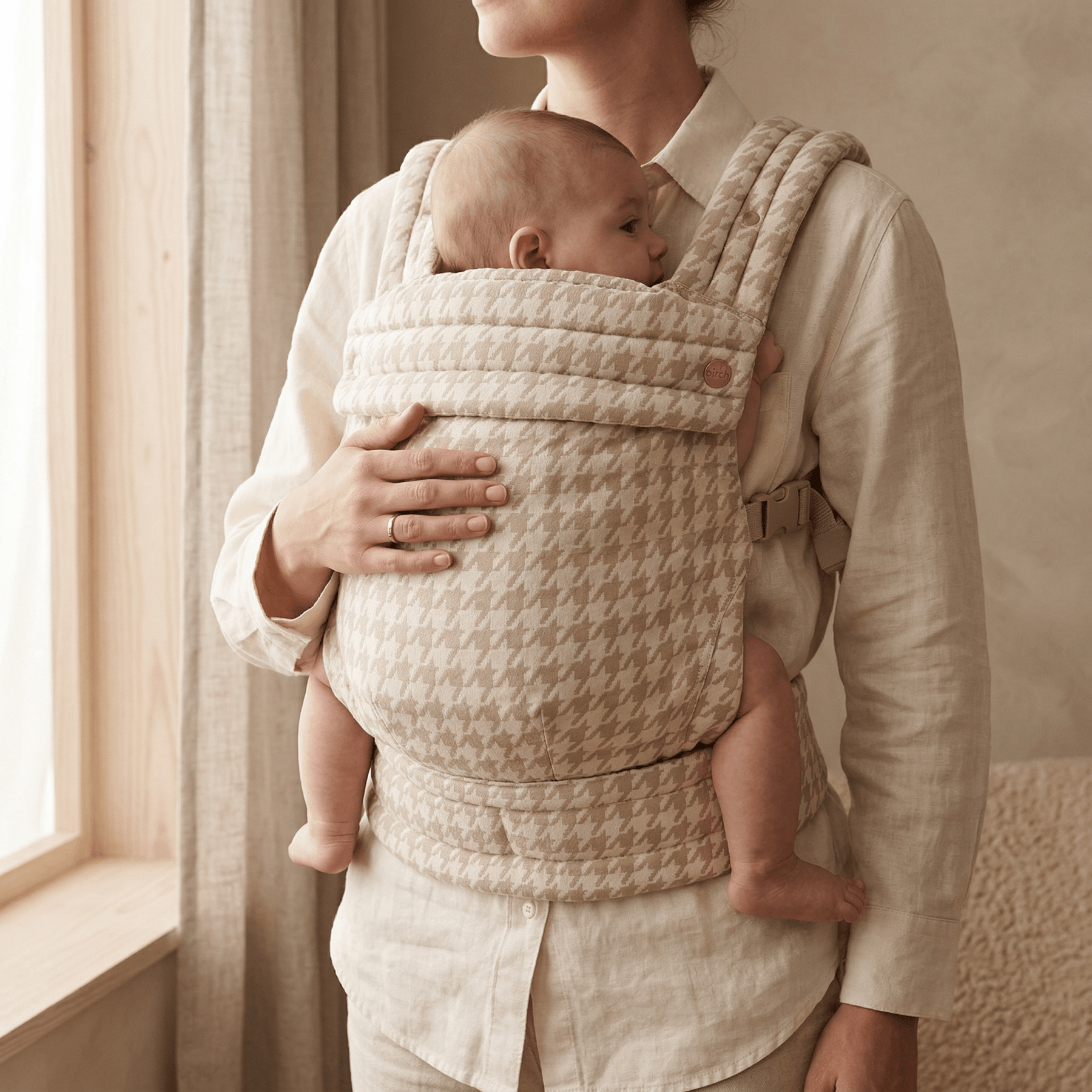 Baby carriers — ergonomic front carry position by Honey & Sage