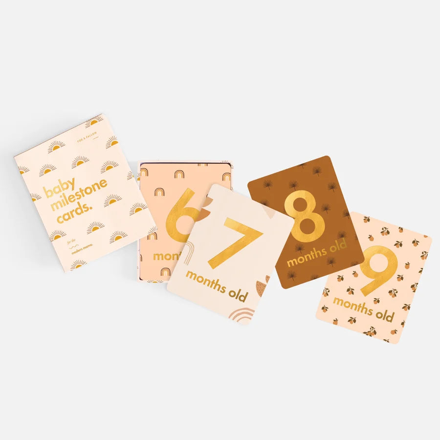 34-piece baby milestone card keepsake set