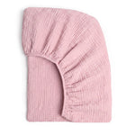 Muslin cotton fitted bassinet sheet in Capri