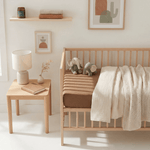 Baby cot sheets — soft breathable fitted sheet by Honey & Sage