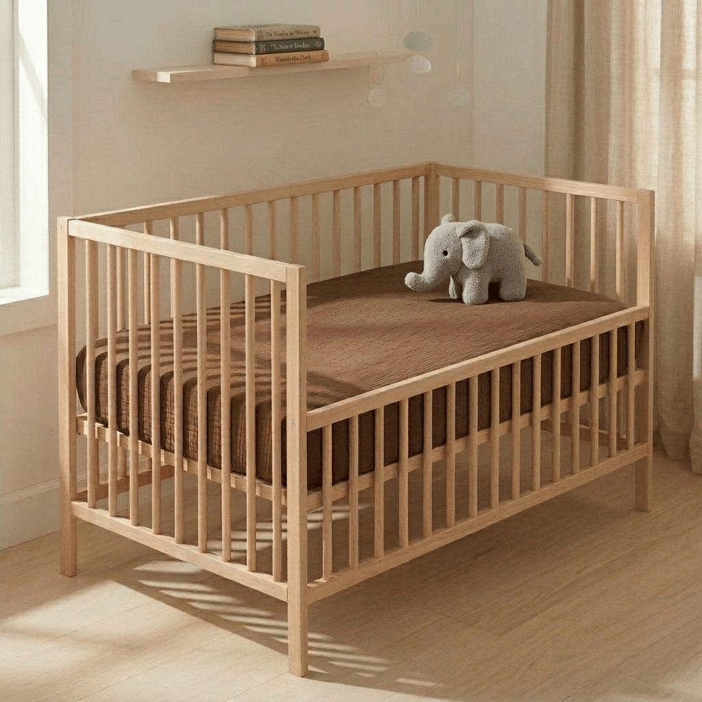 Baby cot sheets — soft breathable fitted sheet by Honey & Sage