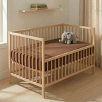 Cocoa fitted cot sheet soft breathable baby bedding