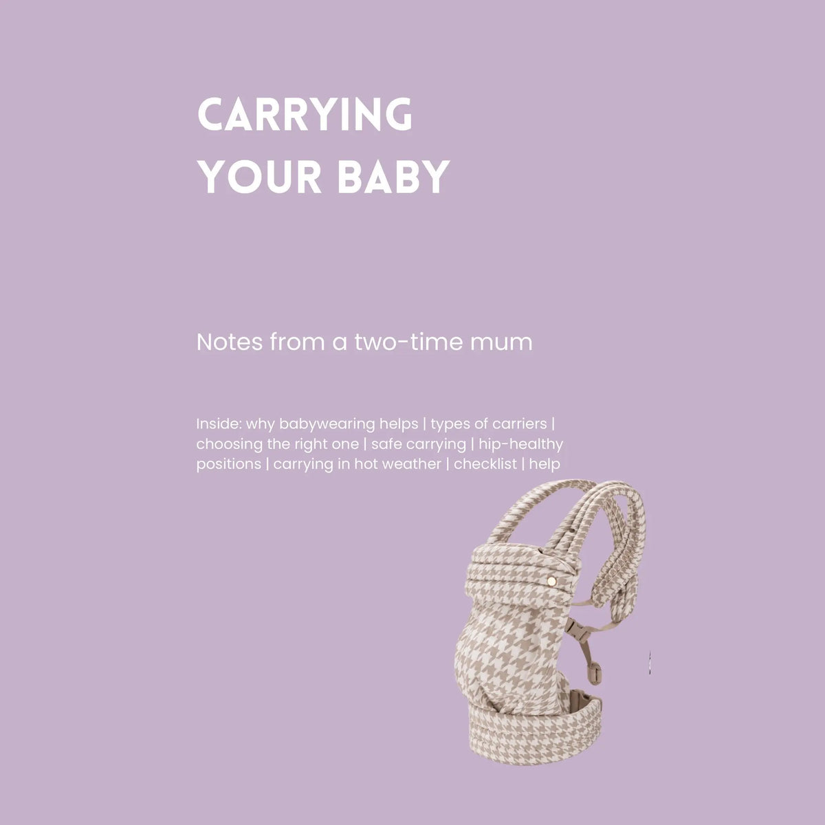 Carrying Your Baby