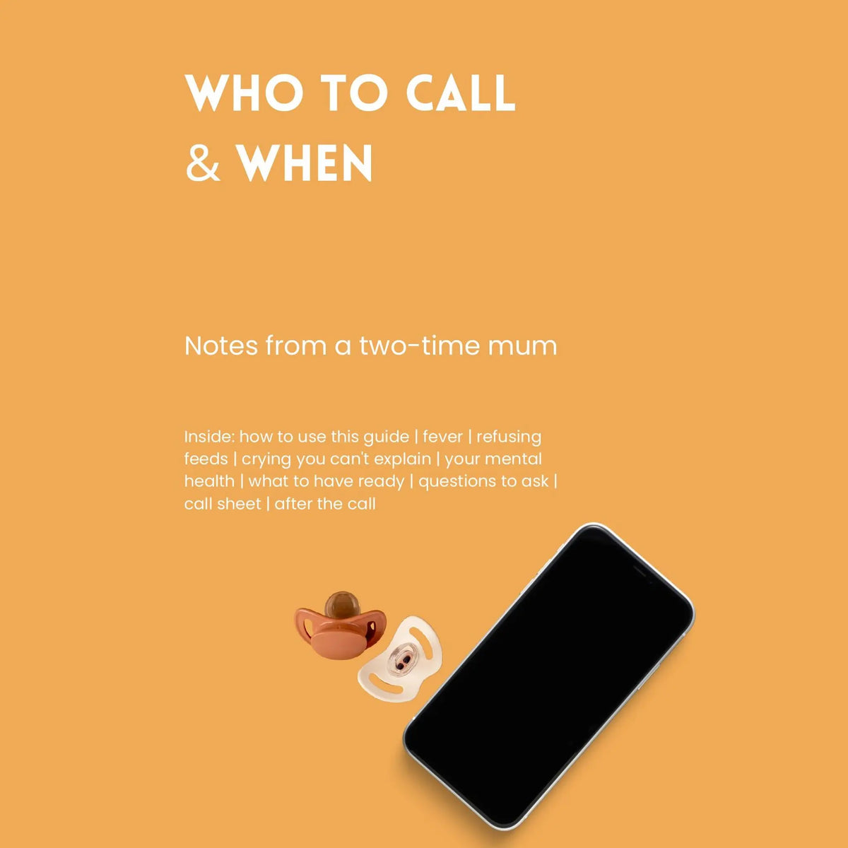 Who to Call and When