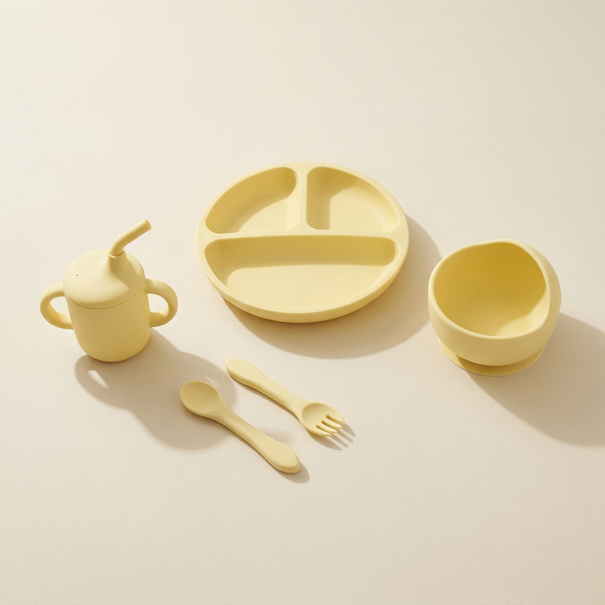 Baby dining sets — silicone feeding set by Honey & Sage
