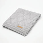 Lightweight cotton diamond knit baby blanket in Jolene