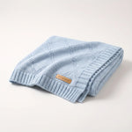 Lightweight cotton diamond knit baby blanket in Tennessee