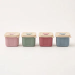 Silicone baby food containers, set of 4, Fox design (view 1)