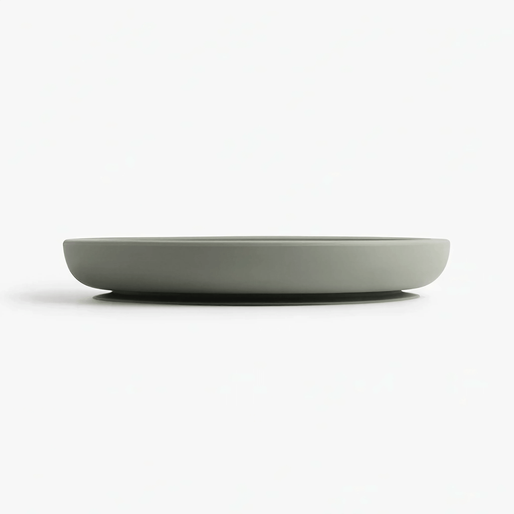 Silicone suction plate, side view showing low-profile design