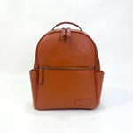 Tan nappy bag backpack - The Alder, on white background - Honey & Sage