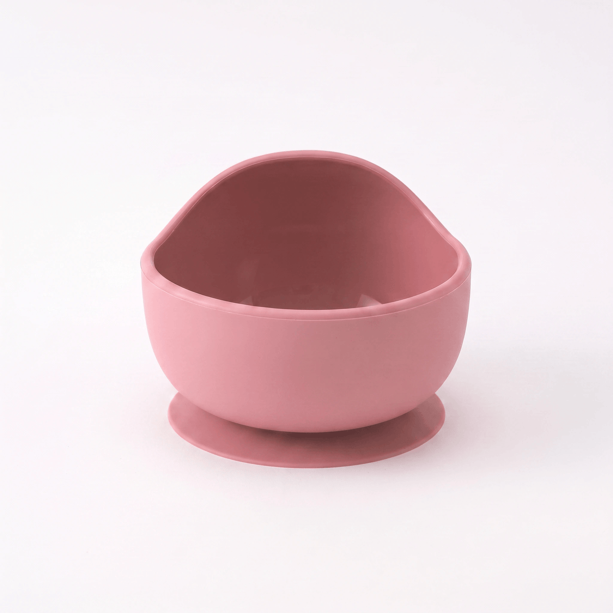 Silicone suction bowl in Rosewood (blush pink)