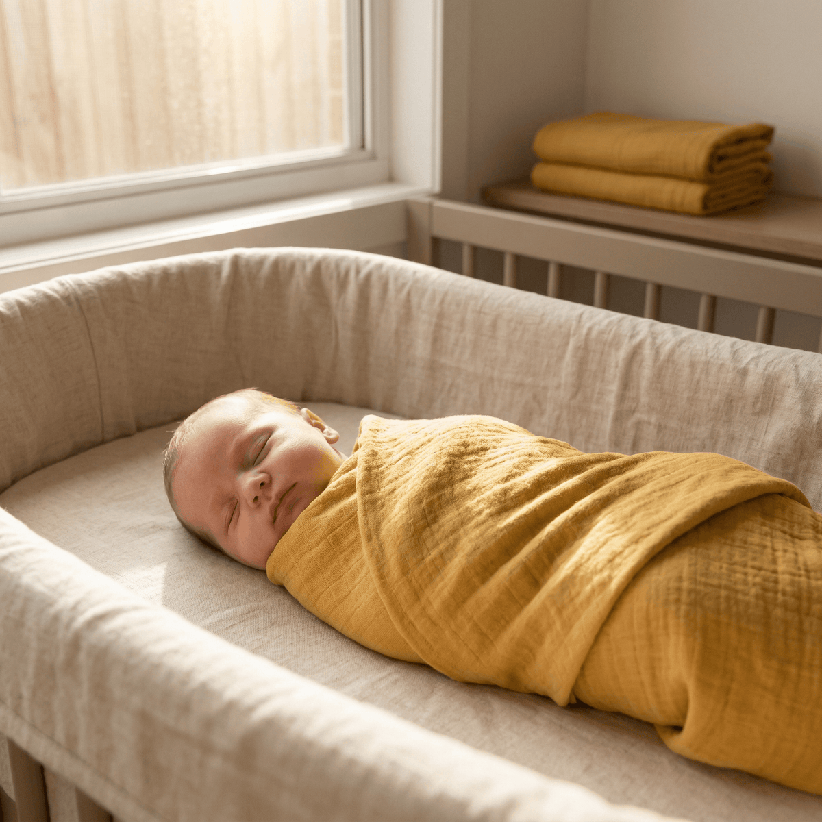 Baby swaddles — soft muslin wrap by Honey & Sage
