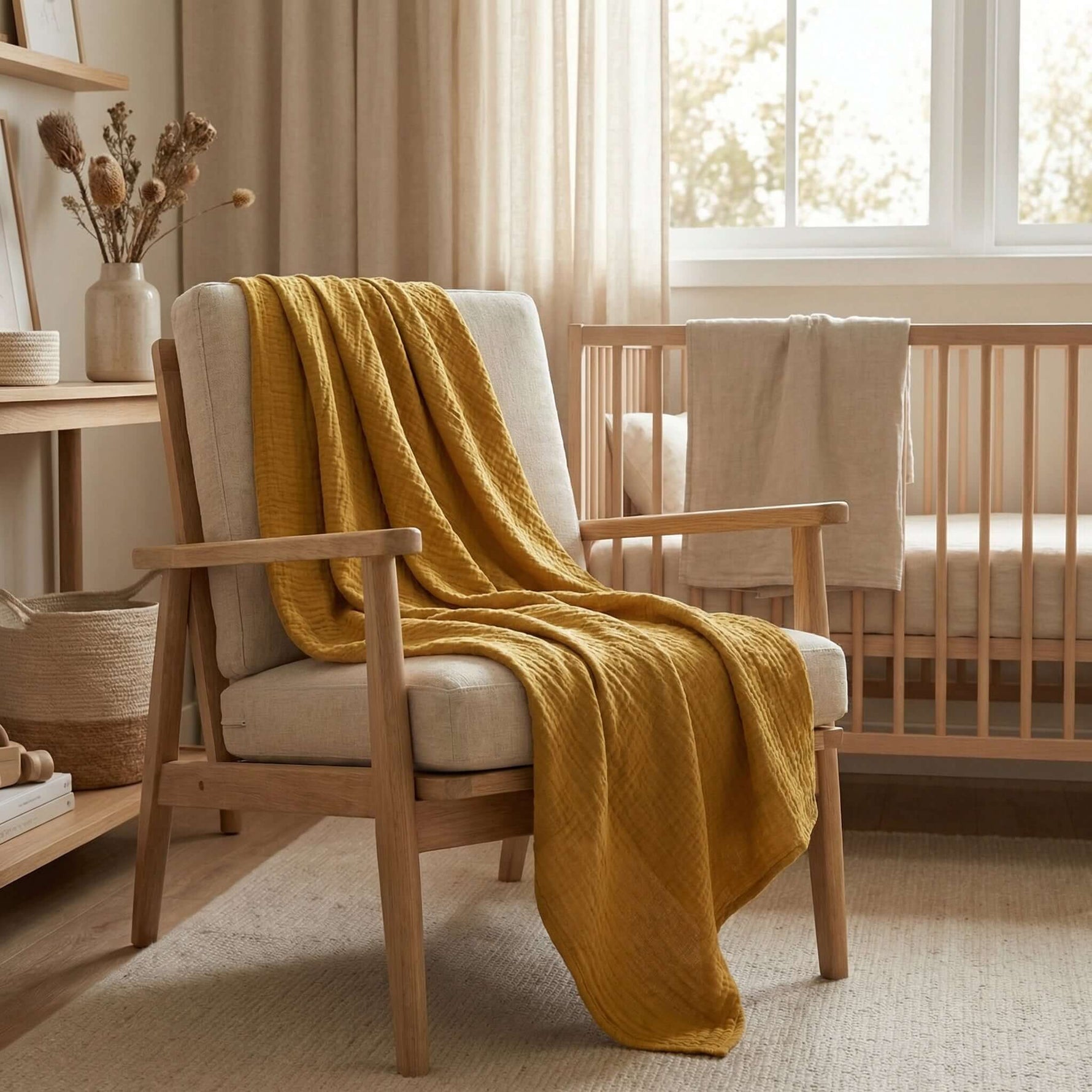 Baby swaddles — soft muslin wrap by Honey & Sage