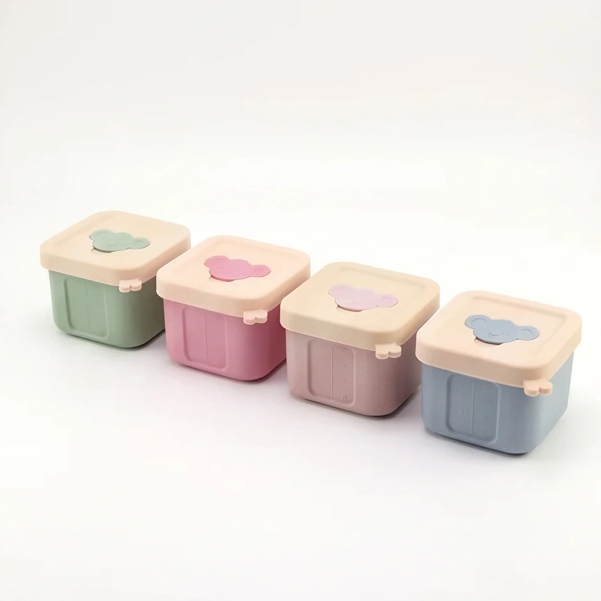 Silicone baby food containers, set of 4, Koala design (view 1)