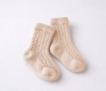 Soft stretch baby knit socks in Mabel Lane blush pink