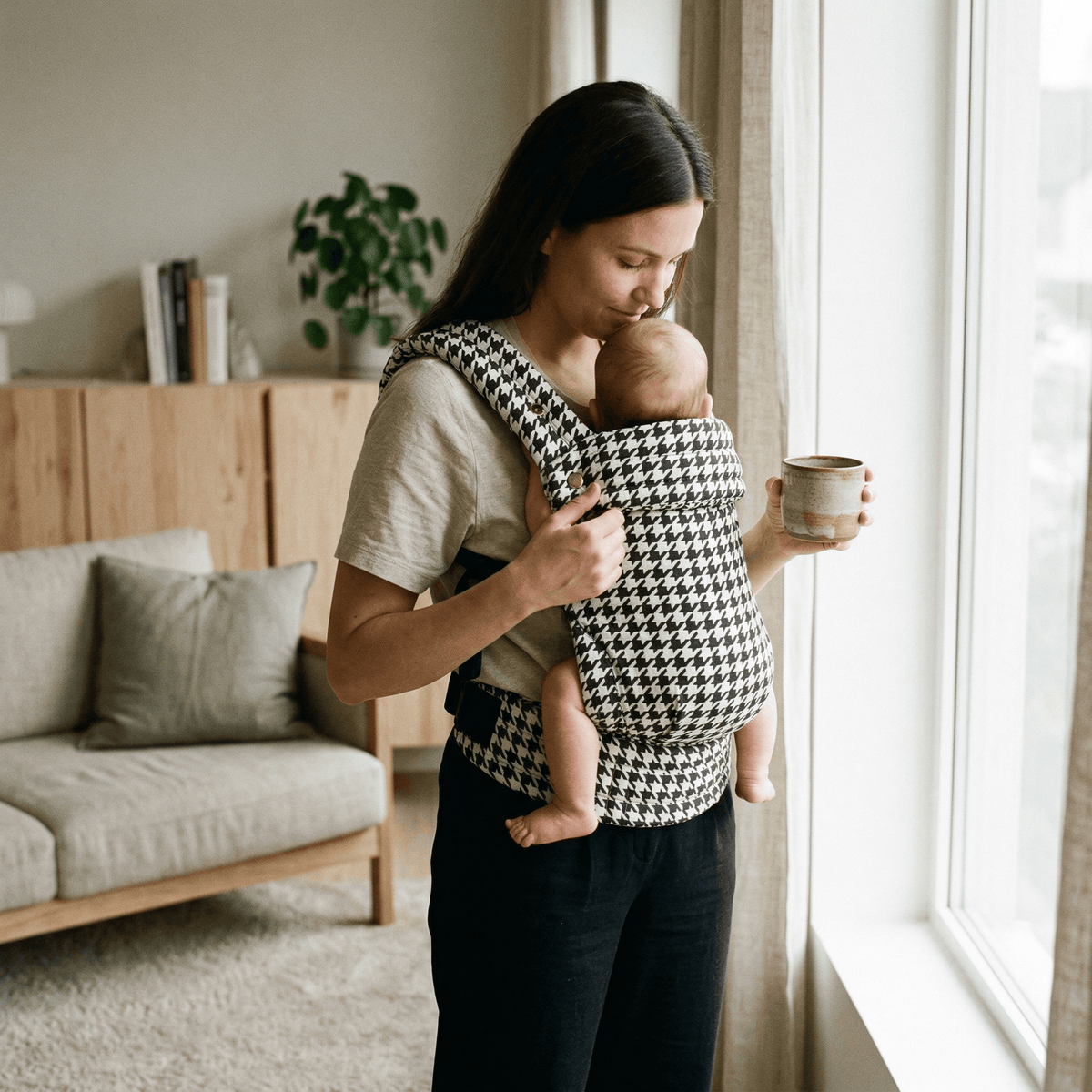 Baby carriers — ergonomic front carry position by Honey & Sage