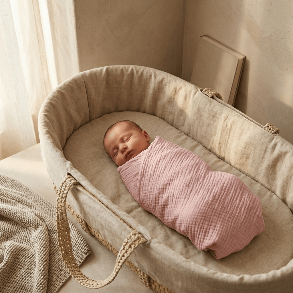 Baby swaddles — soft muslin wrap by Honey & Sage