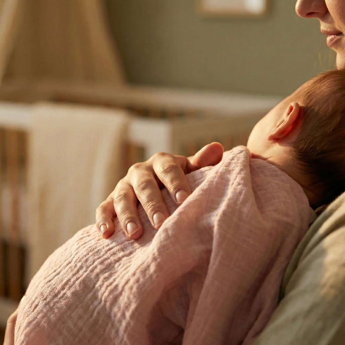 Baby swaddles — soft muslin wrap by Honey & Sage