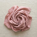 Soft pink baby swaddle blanket textured breathable fabric