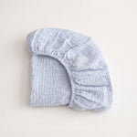 Muslin cotton fitted bassinet sheet in Positano