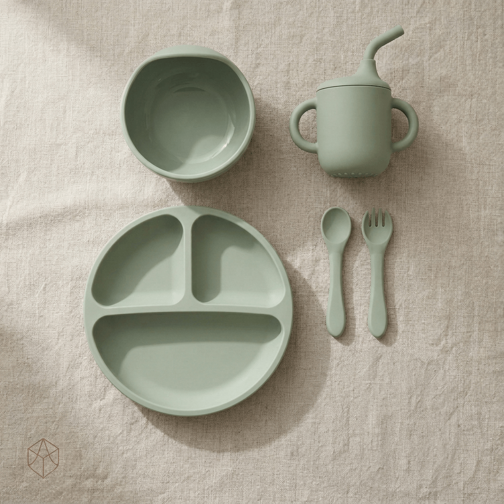 Baby dining sets — silicone feeding set by Honey & Sage