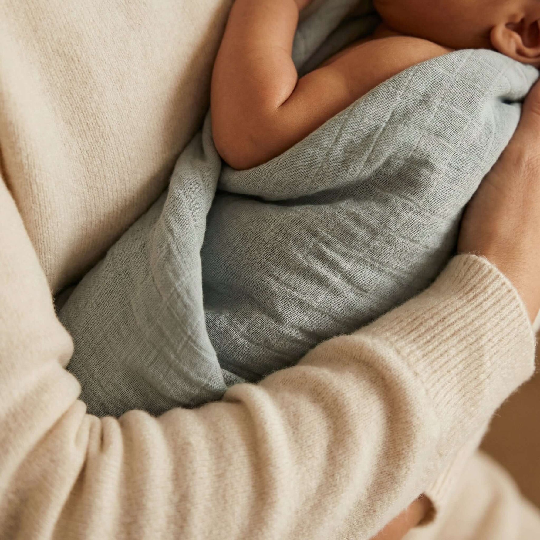 Baby swaddles — soft muslin wrap by Honey & Sage