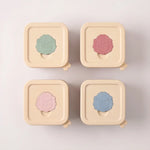 Silicone baby food containers, set of 4, Sheep design (view 1)