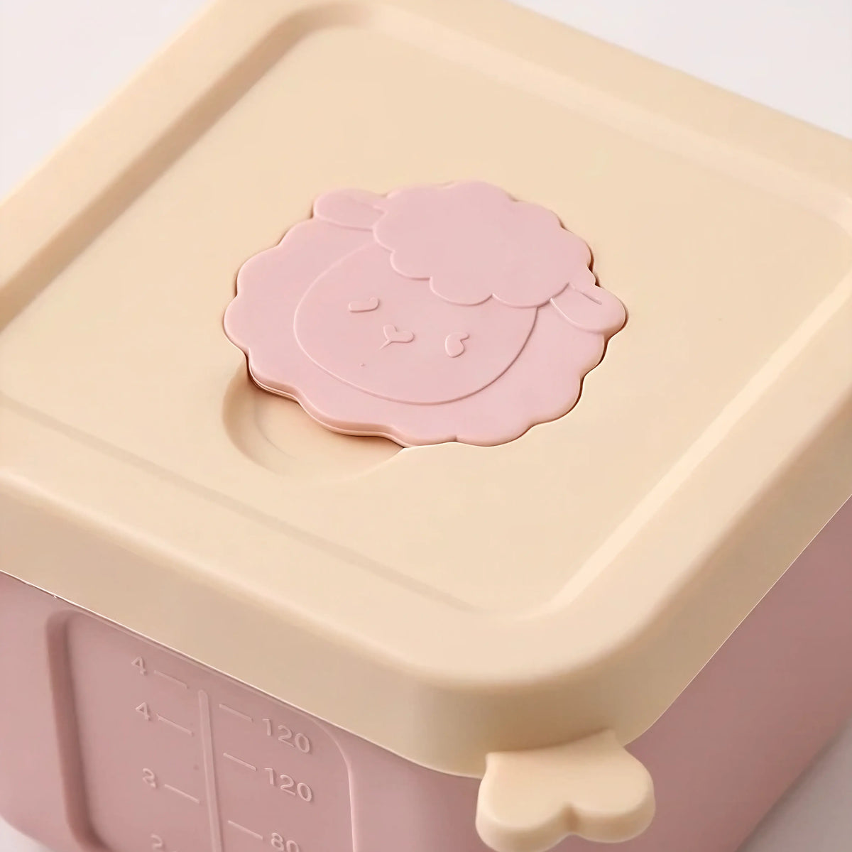 Silicone baby food containers, set of 4, Sheep design (view 3)