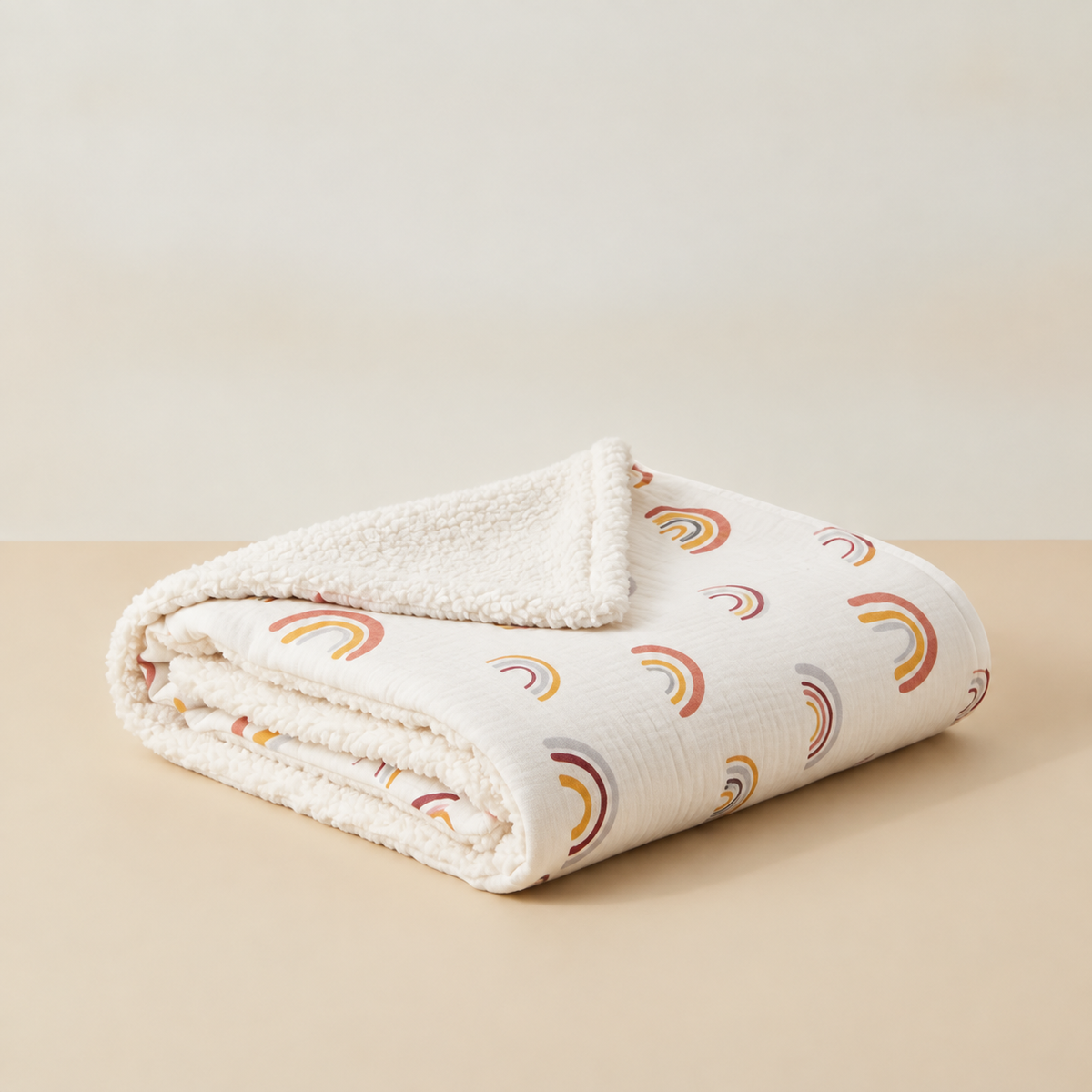 The Sherpa Blanket baby blankets in Haven and Hope, second view