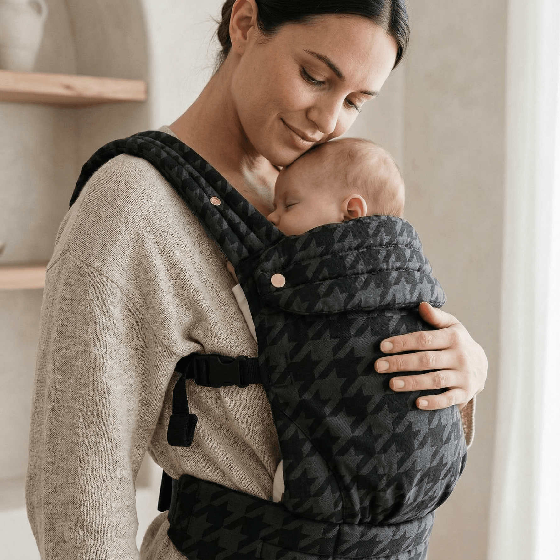 Baby carriers — ergonomic front carry position by Honey & Sage