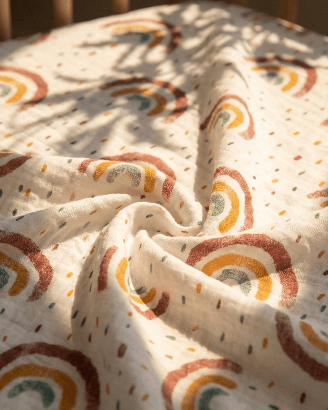 Baby cot sheets — soft breathable fitted sheet by Honey & Sage